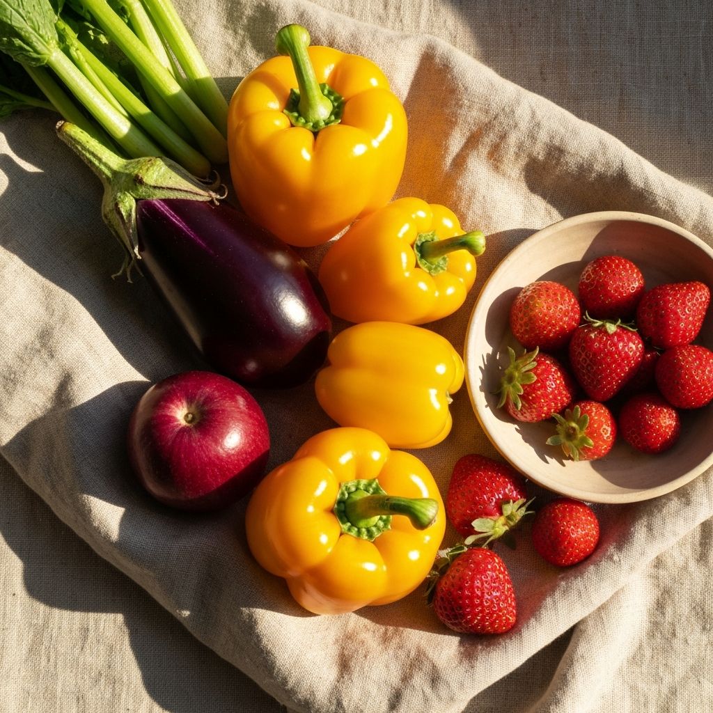 Sortiment de legume și fructe proaspete